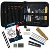 Tavolozza Fine Arts Tavolozza Art Supplies 34 Piece Sketching Pencils And Drawing Set in Travel Carry Case- Includes Pencils, Charcoal Pencils,Charcoal Sticks, Erasers And More Accessories