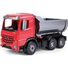 LENA - Worxx Mercedes Benz Arocs Ribaltabile Veicolo Giocattolo per 3+ Anni Bambini, Rosso/Grigio