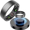 findtime Anello intelligente per fitness, anello per uomo, donna, anello per sonno, frequenza cardiaca, spO2, stress, tracker di attività, IP68, impermeabile, controllo gestuale, contapassi, Android iOS