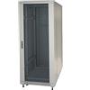 LINK armadio rack LK1922U66GR per reti 19 capacità di carico 800 kg in metallo verniciato a polvere con porta vetro di sicurezza e serratura dimensioni 60x60x116,6 cm colore grigio chiaro RAL7035