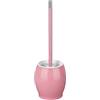Alberta Scopino Bagno Scopino Per WC portascopino Set di spazzole per WC in acciaio inossidabile a specchio Set di porta-spazzole per WC blu giallo rosa rosso verde Accessori per il bagno-Rosa