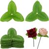 PH PandaHall 300 foglie artificiali di rosa, foglie artificiali, foglie di stoffa verde lime, per artigianato fai da te, bouquet floreali, ghirlande, composizioni nuziali, decorazione da tavolo, 6,5