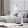 LQWELL Lampada da scrivania a LED touch, lampada da comodino pieghevole, funzione di ricarica, luminosità 3000K-6000K e dimmerabile, rotazione di 90°, cavo di alimentazione da 1,5 m