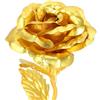 ZJchao Rosa Eterna dorata in oro 24K, Rosa in oro per San Festa della Mamma, Anniversario o Compleanno con confezione elegante e certificato