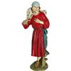 Ferrari & Arrighetti | Pastore con agnello | Statuina presepe 12 cm dipinta a mano in resina | Scultore M. Landi |