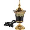 SOLUSTRE Bruciatore di incenso elettrico in ceramica araba Censer per camera da letto, aromaterapia, profumo decorativo e