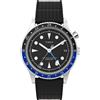 Timex Orologio da uomo Waterbury da 39 mm, cinturino in due pezzi in gomma sintetica nera, quadrante nero, cassa in acciaio inox TW2W22600