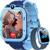 Blackview Smartwatch per Bambini Smartwatch GPS+LBS+Wi-Fi Tracciatrice, SOS, 4G Chiamate, Chat vocale, Videochiamata, SMS, Gioco, Fotocamera, Calcolatrice, Contapassi, Sveglia per Regalo Bambini