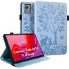 LSPCASA Custodia protettiva per Lenovo Tab M11 da 11,0 pollici, funzione del supporto per tablet Lenovo M11 con slot per schede Lenovo Tab M11, motivo gatto farfalla, colore: Blu