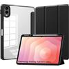 CAUHENYEE Custodia per Samsung Galaxy Tab S11 Ultra 14.6" Cover, [Tripla Protezione] Antiurto, Chiusura Magnetica, Retro Trasparente - Custodia con Funzione Sleep e Supporto Pieghevole - Nero