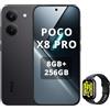 XIAOMI POCO X8 Pro Smartphone 8+256GB,processore Dimensity 8500-Ultra,batteria da 6500 mAh,sensore Sony IMX882 da 50 MP con OIS,fotocamera da 50 MP,Nero,incluso Smart Watch