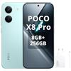 XIAOMI POCO X8 Pro Smartphone 8+256GB,processore Dimensity 8500-Ultra,batteria da 6500 mAh,sensore Sony IMX882 da 50 MP con OIS,fotocamera da 50 MP,Verde,Con caricatore da 120 W