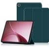 Rojeuinn Cover per Oneplus Pad Go 2 / OPPO Pad 5 12,1 pollici, custodia in pelle PU ultrasottile con supporto e custodia con accensione/sonno automatico (Verde)