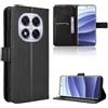Rojeuinn Cover per Xiaomi Redmi Note 14 Pro 5G/Pro Plus 5G /Poco x7 custodie,Premium Portafoglio Magnetica Flip Case,Custodia con fibra di carbonio-Nero