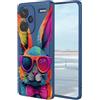 UPLAI Cover per Xiaomi Redmi Note 13 Pro+ Plus 5G, Ultra Sottile Silicone Liquido Antiurto Custodia con Modello di Pittura 3D, Premio Morbido Fodera Fibra, Elegante Carino Caso. P6