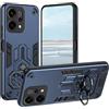 UPLAI Cover per OPPO Reno 14 5G(Reno14 5G), Ultra Sottile Grado Militare Antiurto Armatura Custodia con Anello Metallo Kickstand, Premio PC + TPU Bumper Durevole Caso.Blu scuro