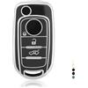 OFF WE GO Cover Chiave Guscio Chiavi per Fiat Argo Cronos Doblo Egea Freedom 500X Toro Nuovo Grazie Tipo Dodge Neon Cruiser Custodia Coprichiave Copri Chiavi Telecomando Auto Portachiavi, Nero