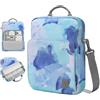 Dadanism 9-11" Tablet Custodia Borsa con Tracolla Per iPad (A16) 11", iPad Air 11" M4/M3, iPad Pro 11" M5/M4, iPad 10a Gen 10,9", iPad 9/8/7a Gen 10,2", Galaxy Tab A11+ 11", Tab M11 11", Blu Graffito