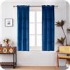 GIRASOLE HOME Coppia Tende Adelaide Morbide Oscuranti Termiche in Velluto 2 Pannelli da 55x130cm con Tasca, Blu