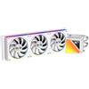 TZMRIT SR360-RS CPU Aio Water Cooling 360 mm with Temperature Display, 80 x 80 mm Jelly Design Large Cold Head, for LGA115X/1200/1700/1366/2011/2066, for AM3/AM3+/AM4/AM5 (WH)