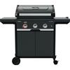 Campingaz Barbecue a Gas da Giardino BBQ da Esterno 3 Bruciatori in Acciaio Inox con Fornello Laterale e Termometro Integrato colore Nero Select 3 EXS SBS - 2227039