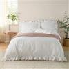furn. Set copripiumino Wylder Nature Blousey in cotone con volant - Rosa - Singolo