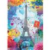 Nathan-Puzzle 1500 pieces-Multicolored Eiffel Tower/Lars Stewart-Adults and children from 14 years old-Premium quality puzzle-12000950