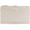 GUESS portafoglio Laurel II SLG Double Zip Organizer Taupe grigio talpa