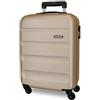ROLL ROAD Flex, Trolley Rigido Cabina 55m Unisex Adulto, Beige, 38x54x20 cms