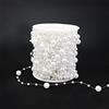 Duories 30m Ghirlanda di perle, nastro di perle, collana di perle, filo di perle, nastro decorativo con perle per fai da te, per feste, decorazione da tavolo, matrimonio, sposa, gioiello per capelli
