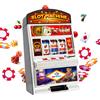 Mad Monkey Slot Machine XL - Art Deco Design, Black, Unisex-Adult