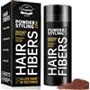 Bodiiwuliu 27.5G Hair Fiber per l'infoltimento dei capelli,Fiber per l'infoltimento dei capelli,Hair Fiber per capelli più spessi e pieni in pochi secondi,Nasconde la caduta dei capelli nelle(marrone medio)