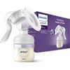 Philips Avent Tiralatte manuale - Tiralatte a mano singolo a estrazione facile senza BPA (modello SCF430/01)