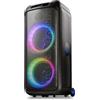 Music Sound SOUND BOX, Speaker Bluetooth Portatile, 110W, Luci RGB Sync, True Wireless, Maniglia e Ruote, 3 Ore di Autonomia, Audio Potente per Party Outdoor