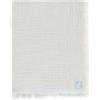 Jollein Coperta muslin fringe strisce, 75 x 100 cm, 100% cotone, per culla, 0,5 TOG, certificata GOTS, con frange