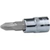 KS Tools 918.1469-E 1/4 Bussola p.viti a croce CHROME PH2 su rimorchio