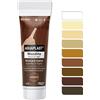 AGUAPLAST Stucco per Legno Colorato Pronto all'Uso - Aguaplast Woodlite Fibrorinforzato - Riempitivo per Buchi e Crepe su Mobili, Infissi e Parquet - Verniciabile Senza Fondo - colore Mogano tubo da 125ml