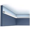 Orac Decor Orac Cornice soffitto parete CX190 U-PROFILE Polistirene estruso (HDPS) primerizzato