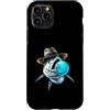 Fin & Fedora Aquatic Art Custodia per iPhone 11 Pro Marlin Fish Fedora Cappello Bubble Gum Ocean Angler