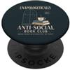 Goth Book Club Apparel Vintage Lettura Umorismo Libro Amante Introverso Weekend Umore PopSockets PopGrip Adesivo