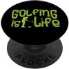 Attrezzature per l'allenamento del Golf Gioco golf Giocatore di golf Palla golf GOLFING IS LIFE Golf PopSockets PopGrip Adesivo