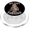 EduEly Studio Shop - Officially Licensed Not Fast Not Furious Carino Bradipo Divertente Street Art EduEly PopSockets PopGrip per MagSafe