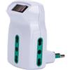 Fanton Adattatore Multiplo con Interruttore, 3 Prese Bipasso 16A, Protezione Sovraccarico, Bianco