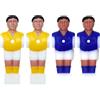 Vaeltor 8 pezzi di ricambio per giocatori, accessori da tavolo per bambini, bambole, biliardino, calcio (nero e giallo)