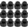 LALAFINA 12 Pezzi Tappo per Bottiglia Sportiva Chiusura Push-Pull, Sigillo Antileak in PE, Diametro 28 Denti, Design a Tirare a Mano, Adatto per Bottiglie d Acqua Minerale e Sportive