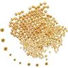 DIYEAH 600 Pezzi Perlina da Pesca in ABS Oro, Stopper per Esca da 3mm 4mm 5mm, Struttura Semplice e Affidabile per Pesca e Fly Tying