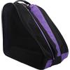 Minhe Borsa per pattinaggio su ghiaccio di grande capacità con fondo rinforzato, tracolla regolabile e tessuto Oxford acqua, scomparti multipli per attrezzature sportive (viola)