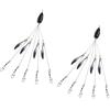 Psdndeww 2 pezzi ad alta efficienza ombrello esche da pesca rigs leggero 5 braccio rigs testa nuoto esche pesca in mare facile da usare esche di gruppo girelle spinner