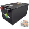 WILLQ Pacco Batteria LiFePO4 25,6V 24V 50Ah 100Ah 150Ah 200Ah 280Ah Batteria Sostitutiva per Golf Cart con BMS, Ideale per Camper, Nautica e sistemi di Backup,24v50ah