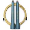 PICSIL - Corda per Saltare Professionale ABS, Speed Rope Regolabile in Acciaio, Manici Antiscivolo Ergonomici, per Cross Training, Fitness e Double Under (Aqua)